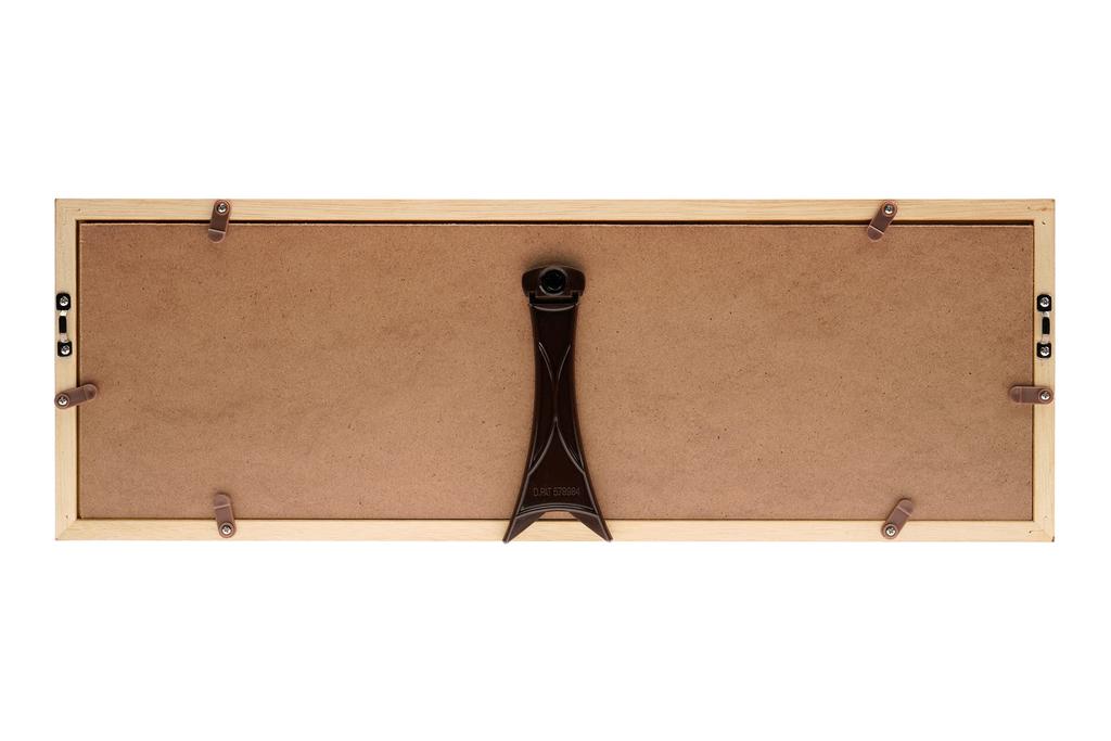 Kenko Picture Frame CD Display Frame Can Hold 3 CD Jackets Horizontal Type Brown External Dimensions 460 X 159 Mm PS-CD3Y-BR