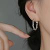 Женские серьги-гвоздики из стерлингового серебра 925 пробы с витым дизайном 2025 года – Легкая роскошь, серьги с ощущением высокого качества
