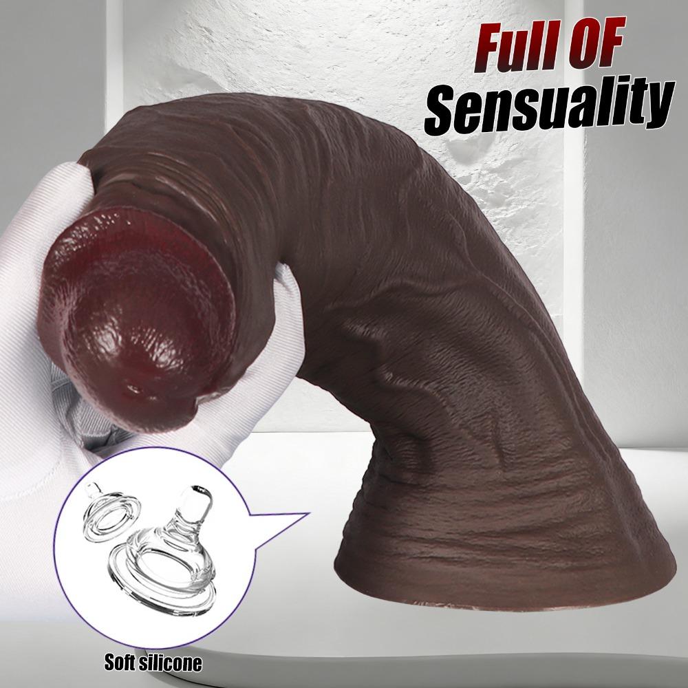 Ультрамягкий Реалистичный Силиконовый Дилдо, Большого Размера, Секс-Игрушка для Взрослых Женщин