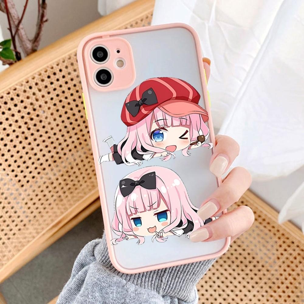 Чехол для телефона Kaguya Sama Love is War для iPhone 14 11 12 13 Mini Pro Max 8 7 Plus X XR XS MAX полупрозрачный матовый чехол