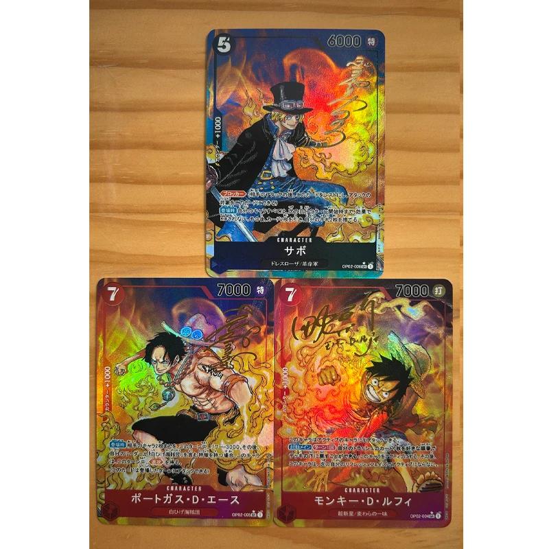 One Piece DIY Обезьяна Ророноа Зоро Д. Луффи Самоконтроль Коллекционирование Подпись Торговая Флэш-карта Аниме Мультфильм Милый Подарок 63*88мм