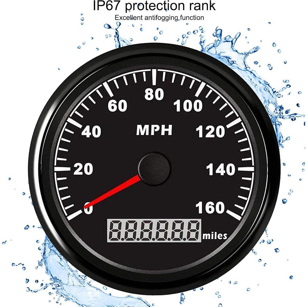 Автомобильный автофургон, лодка, 85 мм, 160 миль в час, GPS-спидометр, цифровой спидометр с одометром и спидометром