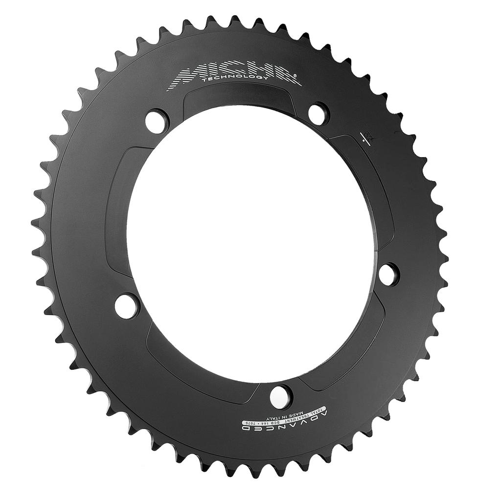 MICHE Advanced Pista Track Black Chainring, 49T,