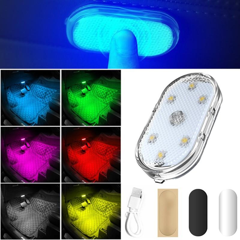 USB Charging Car Bedroom Night Light Bulb Car Interior Lights Indoor Car Lighting Ceiling Lamp Night Touch Light