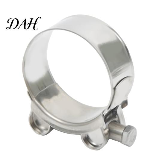 Self Adjusting Pipe Clamp Stainless Steel Hose Clamp, Adjustable Heavy Duty Clip, Leakproof Metal for Automotive, Plumbing, Garden Connection