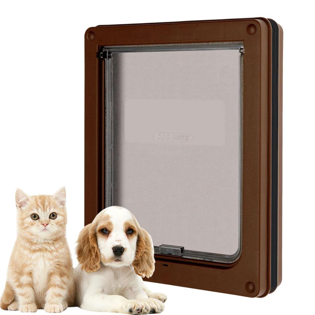 Дверь для входа и выхода собаки Внутренний кошачий лаз Дверь для щенка Товары для питомцев Ворота с монтажным комплектом для интерьера Экстерьера Дома Гостиной