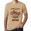 Men's Vintage Tee Shirt Graphic T Shirt Easy Rider Since 2042 Sand