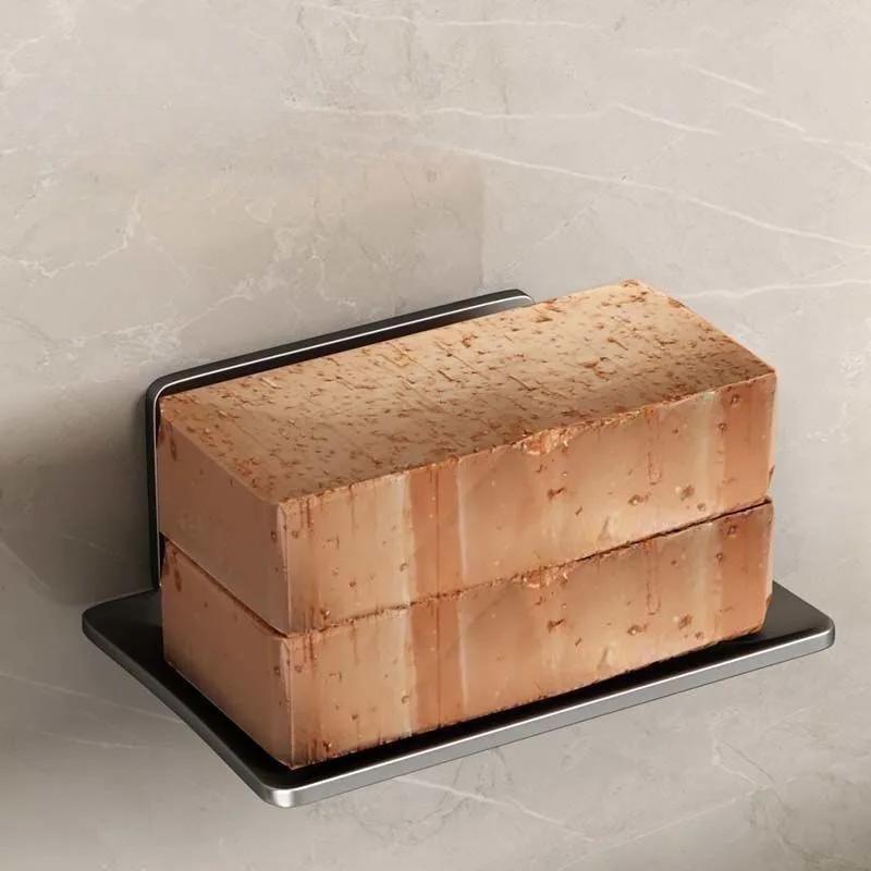 Мыльница из нержавеющей стали для ванной комнаты, настенный держатель для мыла и губки без перфорации, органайзер, аксессуары, держатель для мыла для кухни