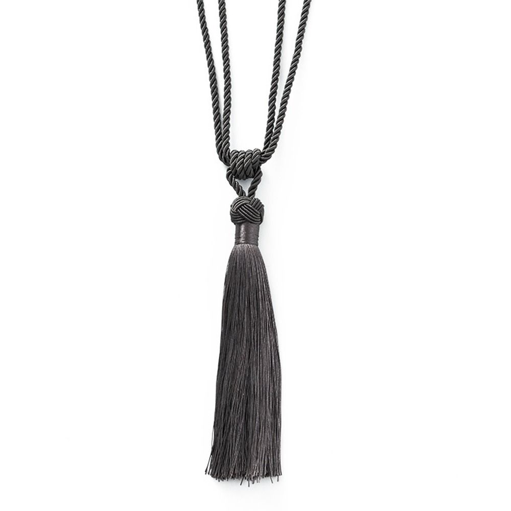 Elegant Braided Tassel Curtain Tiebacks Satin Rope Classic Curtain Hanging Ball Strap Handmade Simple Room Accessories