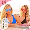 40 шт. Пляжные солнцезащитные очки в форме сердца для женщин, детские очки в форме сердца оверсайз, безободковый набор забавных солнцезащитных очков для вечеринок