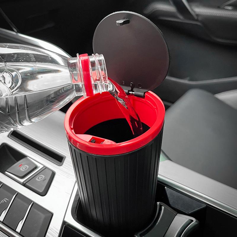 Мини-переносной водонепроницаемый автомобильный мусорный бак с крышкой и дезодорирующим хранилищем