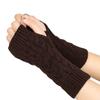 Twists Gloves Winter Gloves Outdoor Riding Mittens Half Finger Gloves Knitted Gloves  Outdoor