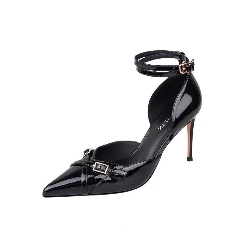 Модные сексуальные заостренные банкетные туфли на высоком каблуке, элегантные роскошные вечерние женские туфли, красивые универсальные 2024, новые модные тонкие каблуки, женские туфли