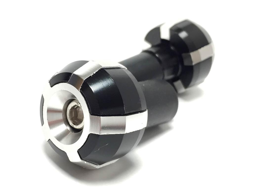 nakira 429 Grip Bar End for Motorcycles (Silver)