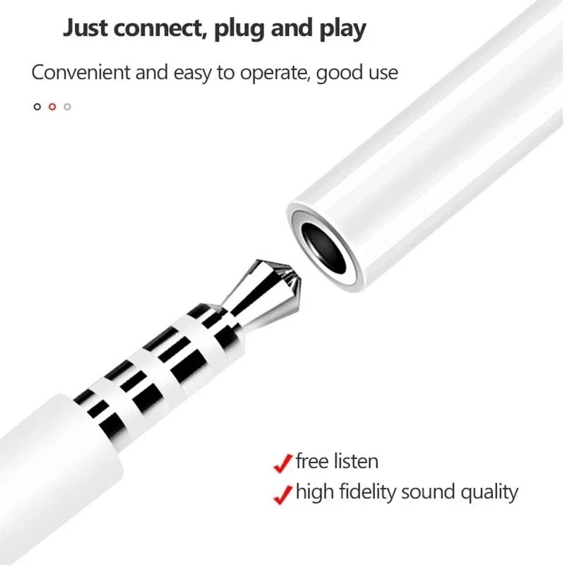 Type C To 3.5mm Jack AUX Audio Adapter Cable for iPhone 15 Plus Samsung Huawei Xiaomi Redmi POCO OPPO Realme Earphone Converter