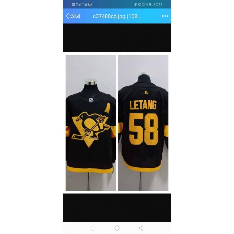 Pittsburgh Penguins NHL Hockey Jersey 87 Crosby Embroidered Practice Uniform Men