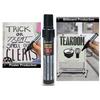 2-Pack Jumbo Broad Tip Black Marker Pens for Address & Identity Protection, Extra Wide Chisel Point, Fast-Drying Ink, High Cover