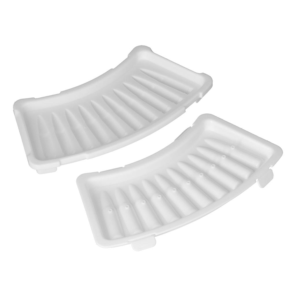 2Pcs Innovative Shaped Ice Tray with Lid White Multifunctional Ice Maker Mold for Home Summer