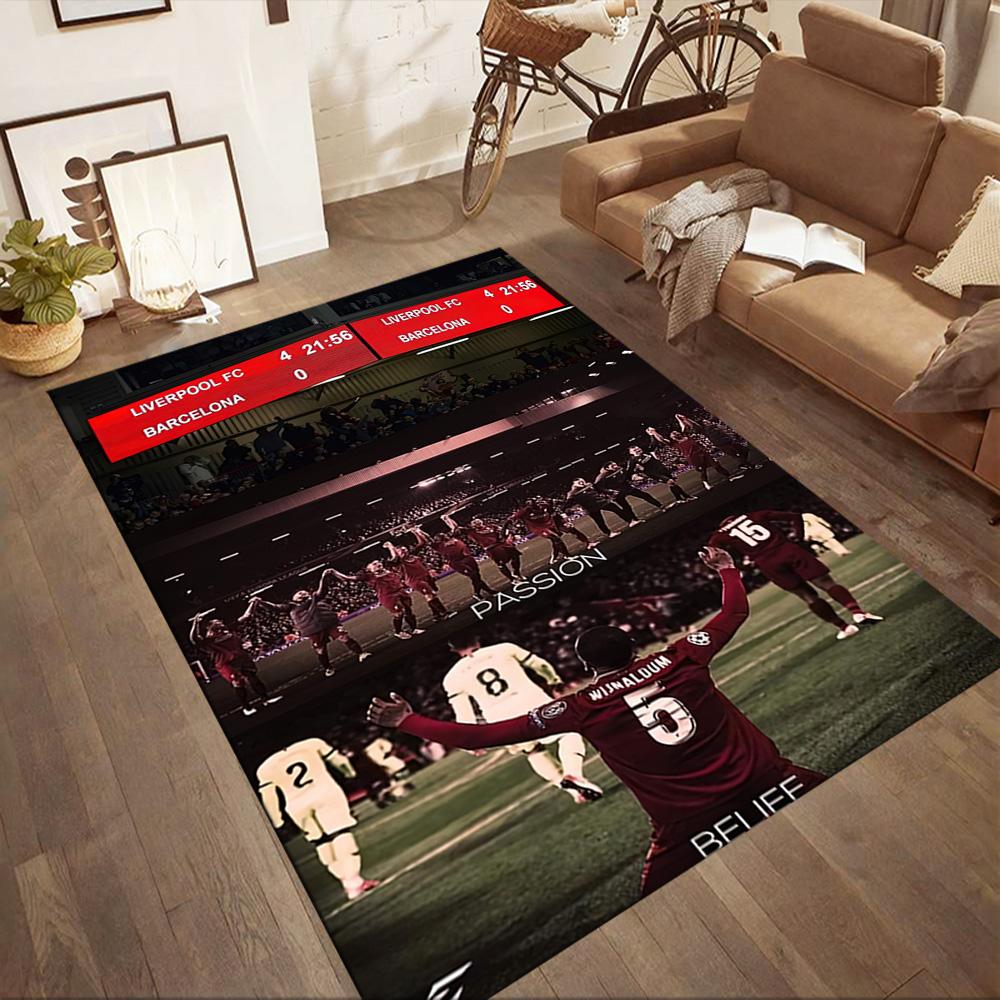 Liverpool Football Club Floor Rug Office Rug Design For Study Room Entryway Playrooms Outdoor Antislip Rug Anime Office Decor Spiritual Gift
