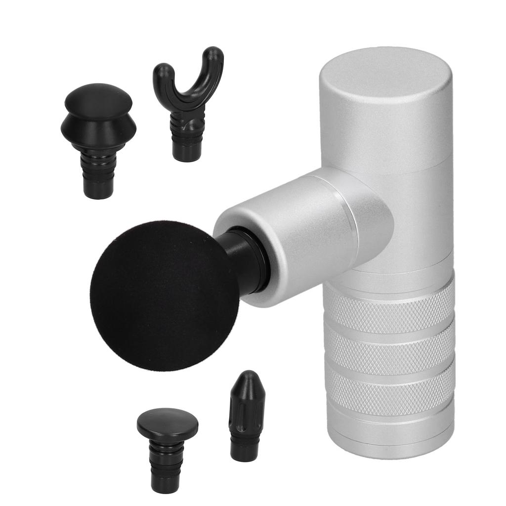 Мини-массажер для фасции из алюминиевого сплава с электрической вибрацией, многофункциональный массаж с зарядкой через USB