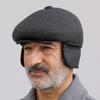 Middle Age Earflap Cap With Ear Flap Flat Caps Quality Men Berets  Men
