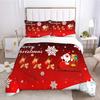 Digital Printing Christmas Bedding Digital Three-Piece Holiday Bedding Accepted