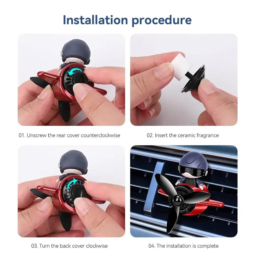 Космонавт Воздуховыпускное отверстие Стиль Украшения Интерьера Автомобиля Мультяшный Творческий Аромат Стойкий Аромат Ароматерапия Автомобиля