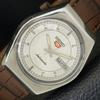 VINTAGE SEIKO 5 AUTOMATIC 6309A JAPAN MENS SILVER COLOR DIAL WATCH A701535-5 R206b-a701535