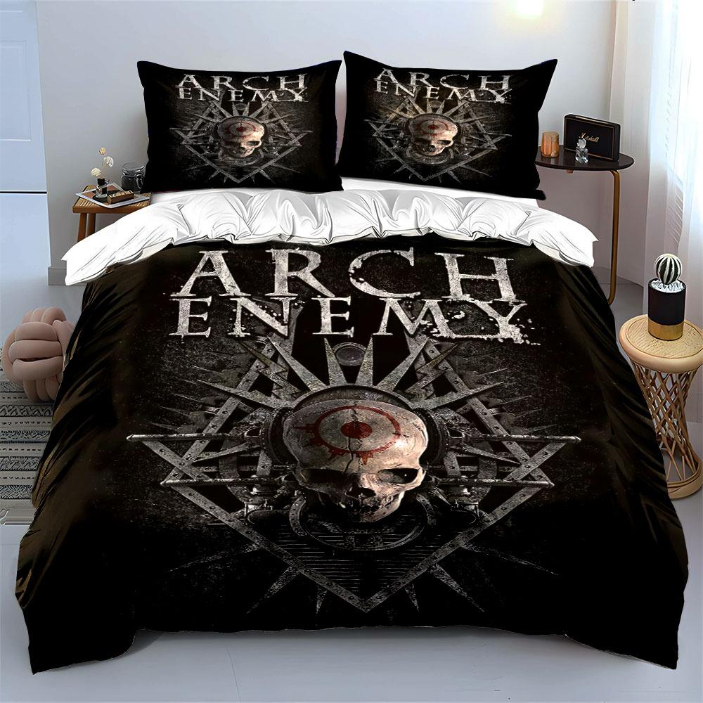 "Arch Enemy Skull Bedding Set" Bedding Duvet Cover Set Duvet Cover Pillowcases (1 * Duvet Cover 2 * Pillowcases, without duvet insert)