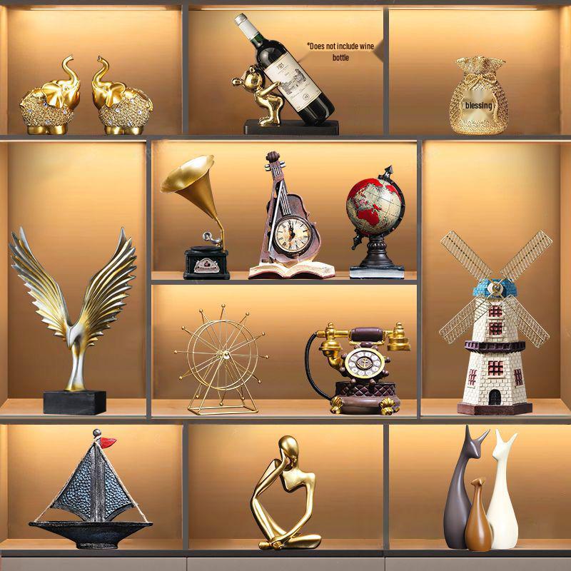 2025 High-End Living Room Decor: Wine & TV Cabinet Art Pieces