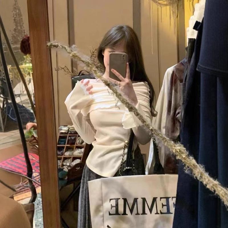 Женский топ с одним плечом, нерегулярной завязкой, длинным рукавом, облегающего кроя, для защиты от солнца