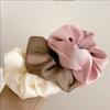 French Style Women Silk Scrunchie High Sense Solid Color Hair Bands Ladies Sports Dancing Ponytail Holder Hair Accessories Ties