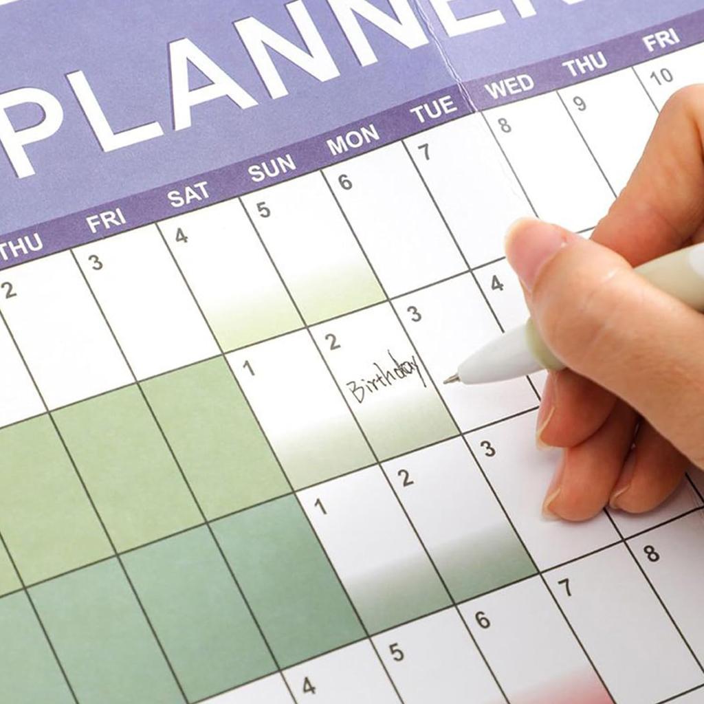 Новый настенный планер, Календарь на весь год, Планировщик на весь год с января по декабрь, Цветная организация для дома и школы, 74*52 см.