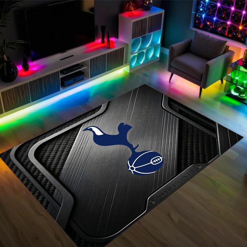 Дизайн Tottenham Hotspur Кристальный Велюровый Ковер Уютный Не?Нескользящий ковер с принтом для спальни, гостиной, прихожей