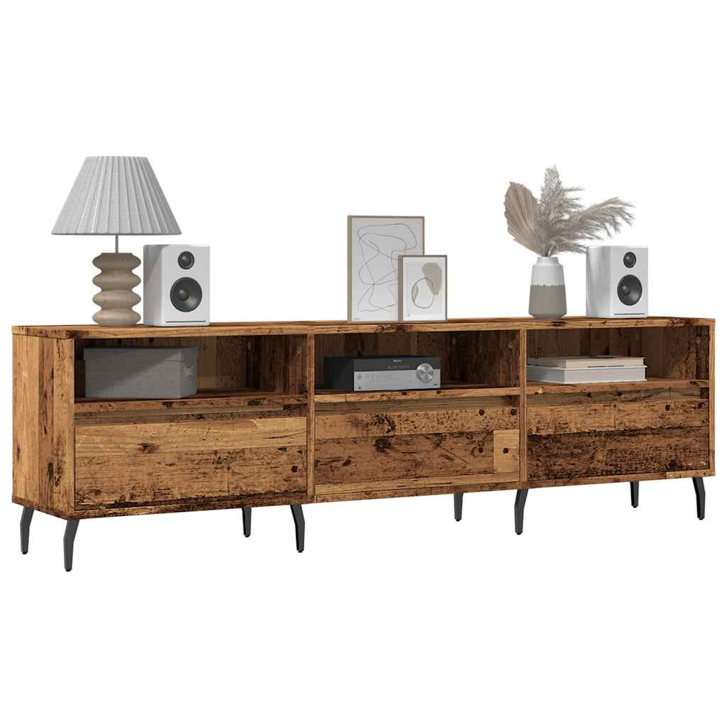 vidaXL TV Stand Rustic Wood Look 150 x 30 x 44.5 cm Engineered Wood