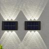 1PC Outdoor Solar Lights Up And Down Luminous Garden Decoration Outdoor Lights Warm Light Waterproof Wall Lamp