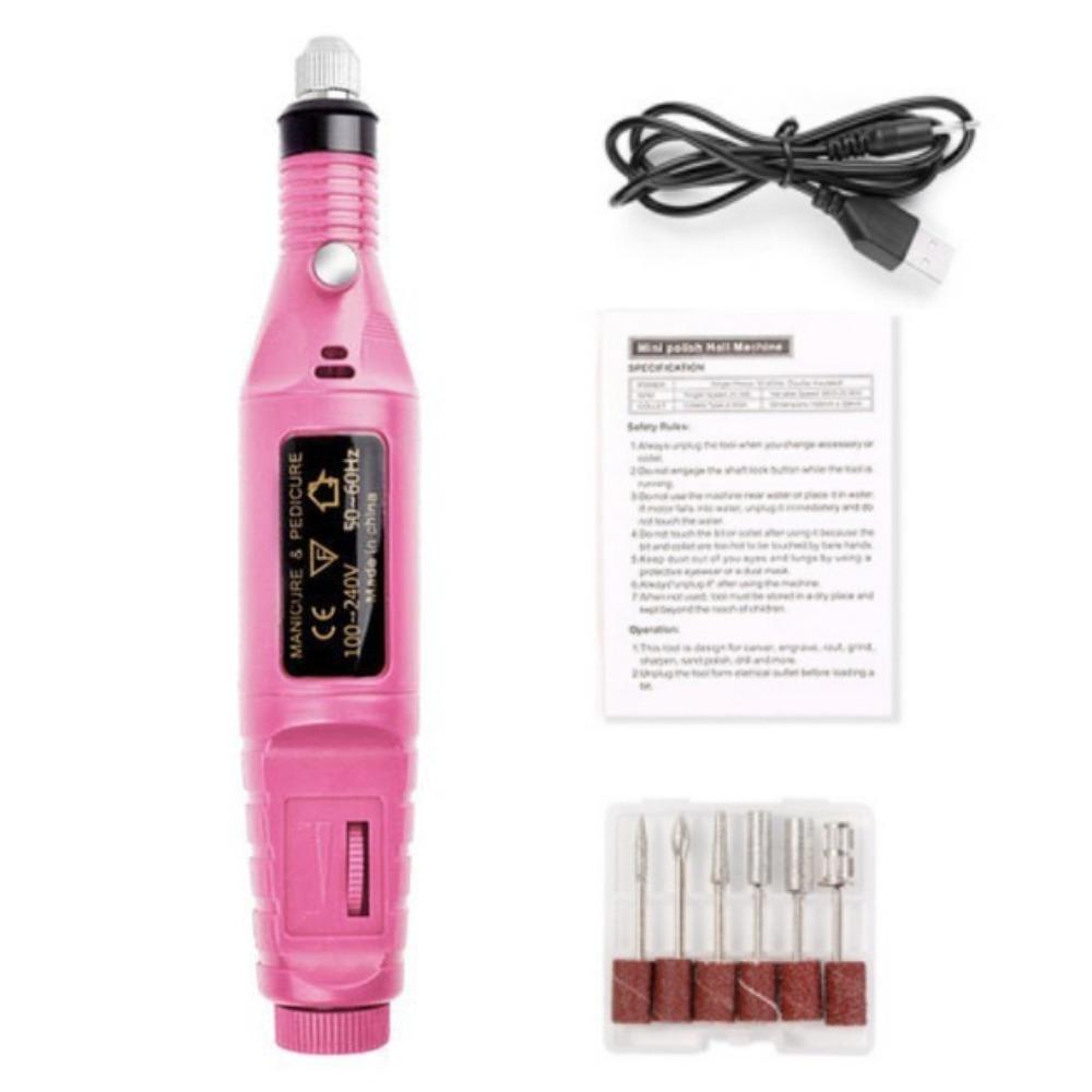 High-Speed Electric Nail Drill Machine Portable Manicure Mill Equipment  Nail Art Tools