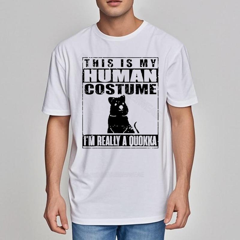 Summer top Breathable Breathable Tee This Is My HuUnisex Costume Black New Teeshirts Classic Tshirt for Unisex Workout