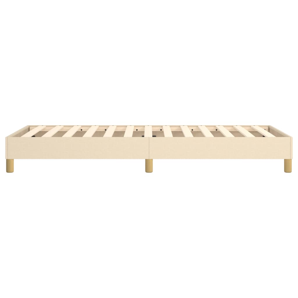 Vidaxl Rama Łóżka Bez Materaca Kremowa 90X190 Cm Tkanina