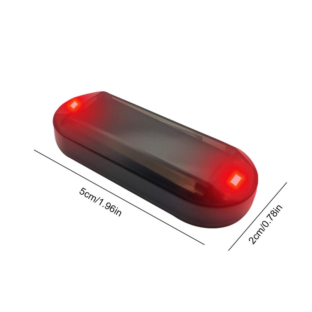 Generic Dummy Car Warning Light - Fake LED Flashing Car Alarm to Prevent Solar