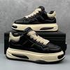 Fashion New 2025 Fashion Designer Men's Lace Up Mix Thick Soled Platform Causal Shoes Flats Male Walking Sneakers Zapatos Hombre
