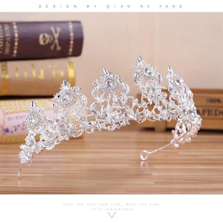 Жемчужная корона со стразами, сплав, корона для волос принцессы, свадебное платье, аксессуары, простая свадебная тиара, аксессуары для волос