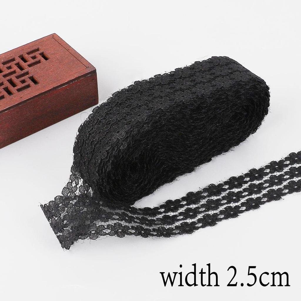 10 ярдов/упаковка 2,5 см неэластичные кружева три ряда сливового кружева DIY серьги ручной работы повязка на голову аксессуары материал