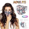 50 шт. трехслойная защитная пыленепроницаемая одноразовая маска с мультяшным принтом для взрослых