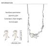 Jewelry Y2K Jellyfish Stud Earrings Women Crystal Necklace Transparent Pendant Korean Style Choker