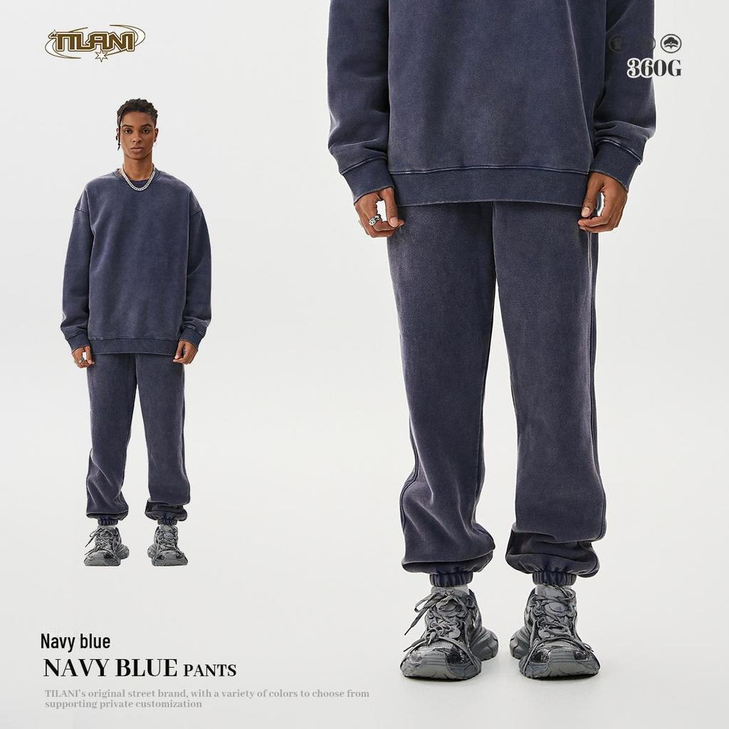 TILANI мужские американские ретро-леггинсы с батиковым принтом и бархатом — повседневные спортивные штаны для мужчин и пар