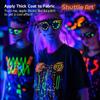 Shuttle Art acrylic paint paint that glows in the dark 12 color set 60ml With UV black light Luminous color Self-luminous neon paint for halloween