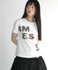 AMES-WORLDWIDE Футболка с принтом 52 Typo Белая