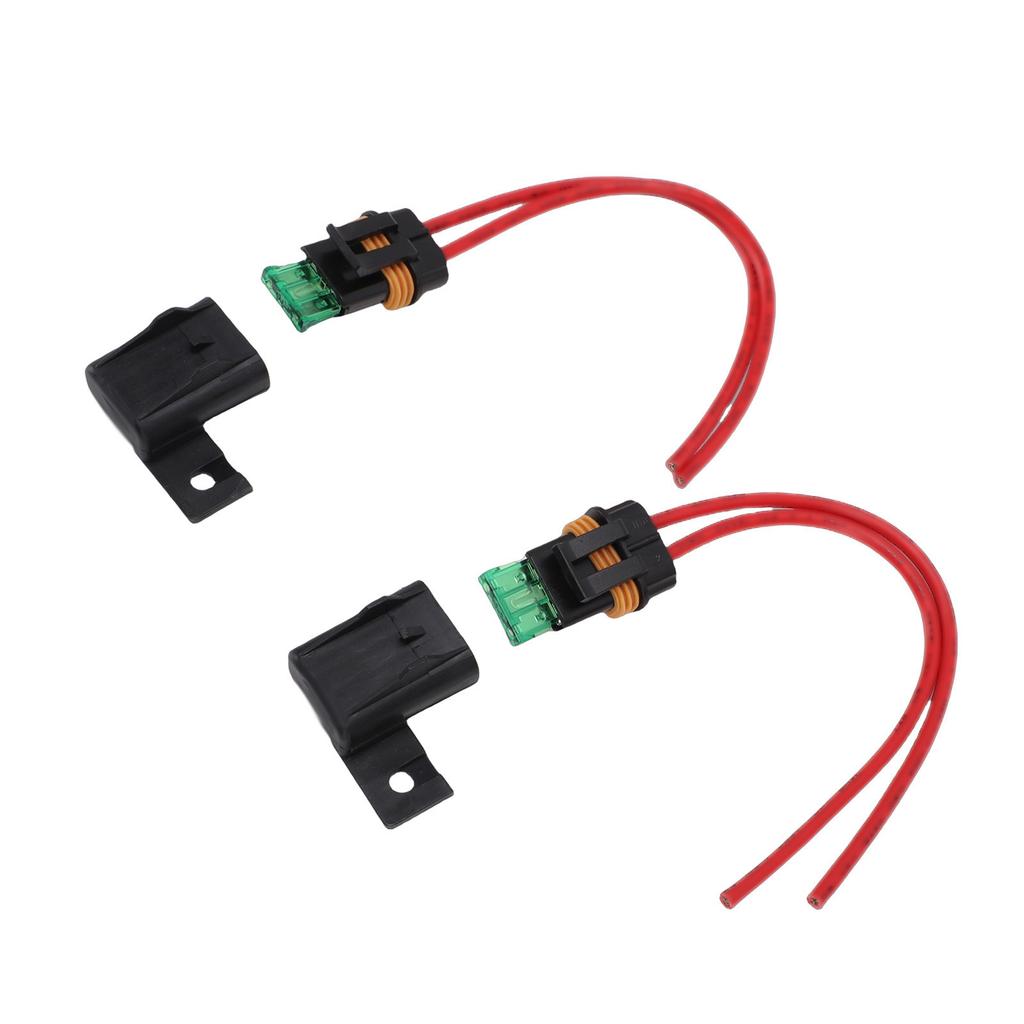 2 шт. Держатели предохранителей 12 AWG с предохранителем-лезвием 30 А, водонепроницаемая крышка, комплект для Автомобиля, RV, Грузовика, Лодки (ATO ATC), 20 см