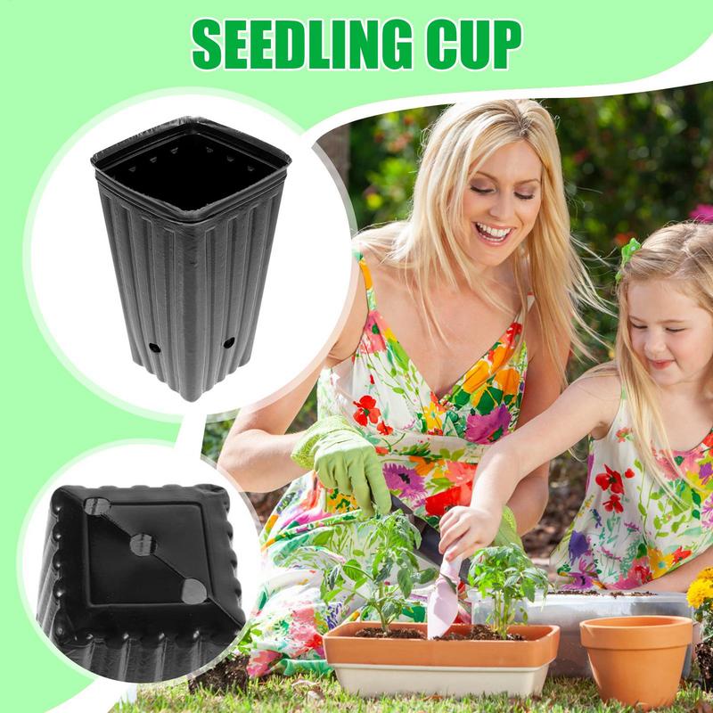 10 шт. стаканчики для рассады, садовые лотки для посадки семян, для садовых цитрусовых саженцев и цветочные горшки для посадки